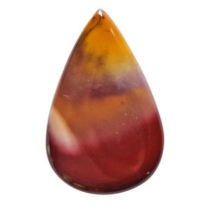 Cabochon en forme de poire en jaspe mookaite naturel, Pierres semi-précieuses en forme de goutte de jaspe mookaite, Pierres semi-précieuses pour la fabrication de bijoux