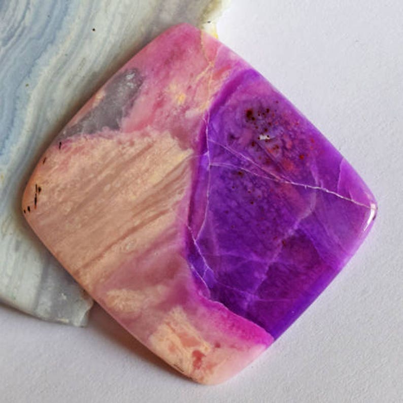 AG-6637 Size 37X34X3 MM Pendant Stone Top AAAA+ Grade Natural Purple Sugilite Gemstone Sugilite Suppliers Handmade Jewelry Component