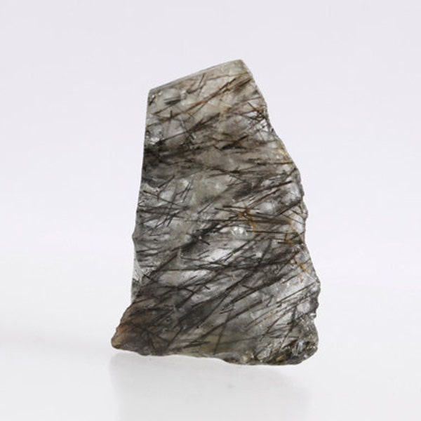 22x13x6.5MM Top Quality Black Rutile 14Ct Rough Slice AG-85