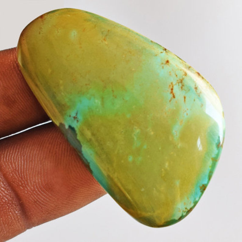 Amazing Natural Tibetan Turquoise Cabochon Jewellery Making Stone For Pendant Tibetan Turquoise Suppliers AG-11954 Size 50x30x6.5 MM