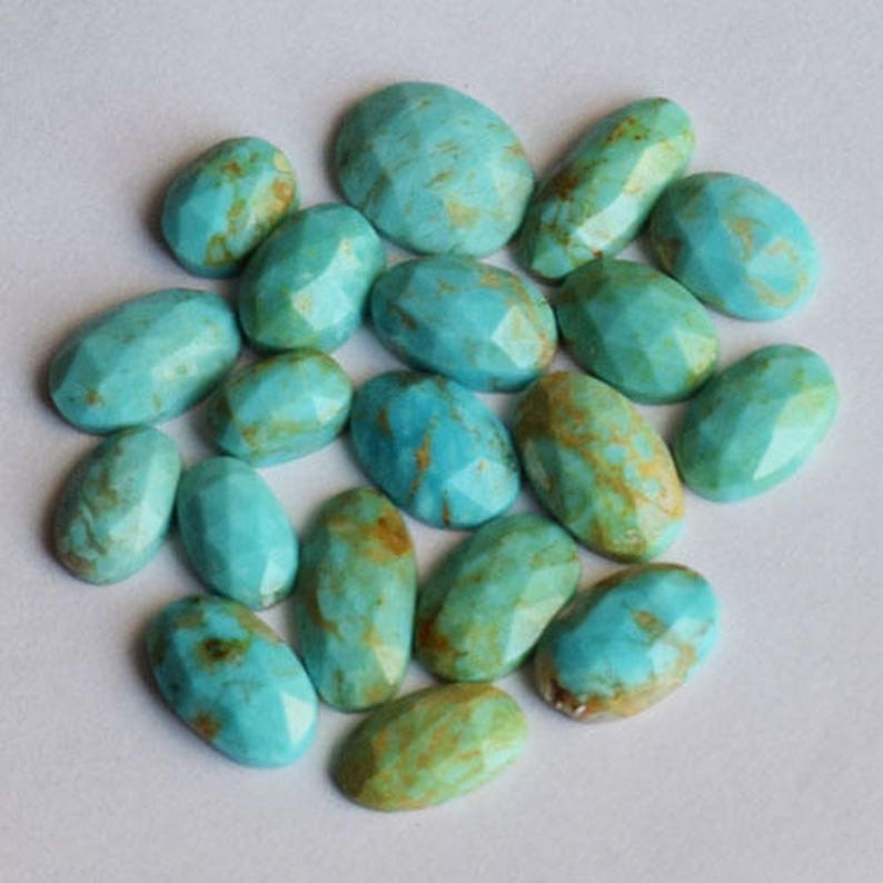 Wholesale Lot 19 Piece Lot AG-8608 Faceted Cut 100/% Genuine Sleeping Beauty Arizona Turquoise Cabochon Lot Suppliers Jewellery Making
