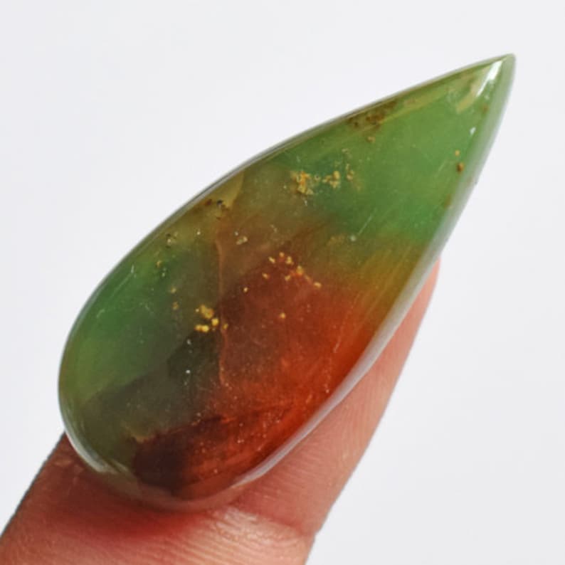Pear Shape AG-9994 Pendant Stone Pretty Look Nephrite Jade With Corundum Cabochon Nephrite Suppliers Jewellery Making Size 35x15x6 MM