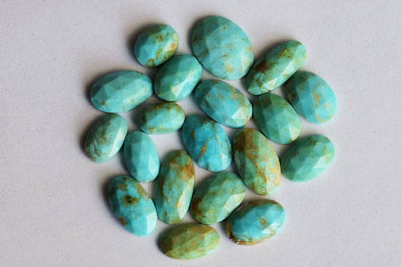 Wholesale Lot 19 Piece Lot AG-8608 Faceted Cut 100/% Genuine Sleeping Beauty Arizona Turquoise Cabochon Lot Suppliers Jewellery Making