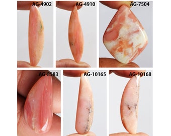 Natural Pink Opal, Pink Opal Cabochon,Healing Crystal stones,Fancy Shape Opal Gemstone,Loose Opal Gemstone for Pendant Jewelry making supply