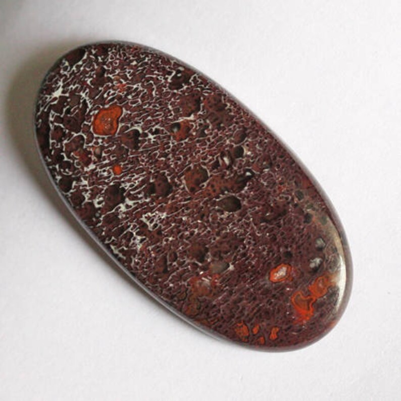 Fabulous Red Dinosaur Bone Oval Cabochon From Utah Jewelry Making Gemstone AG-5652 Fossilized Bone Supplier Hand Cut Petrified Dino Bone