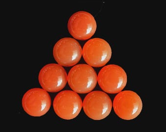 AAA+ Quality Natural Carnelian Round Shape Cabochon  Flat Back Calibrated Wholesale Gemstone  For Jewelry Making, Custom Sizes Available