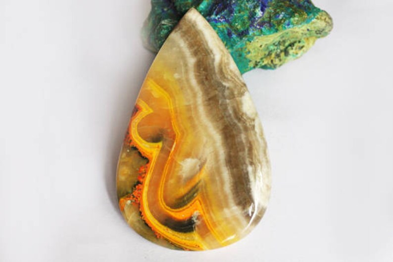 Jewellery Making Size 51X32X4 MM Eclipse Gemstone Jasper Suppliers Top AAAA+ Grade Bumble Bee Jasper Cabochon AG-5168 Pendant Stone