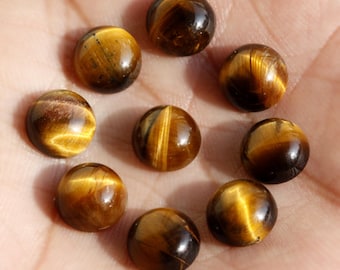 Tiger Eye Cabochon Tiger Eye Smooth Oval Cabochon AAA Quality Natural Tiger Eye Gemstone Cabochon #GCS119 27x20x5 MM Loose Gemstone