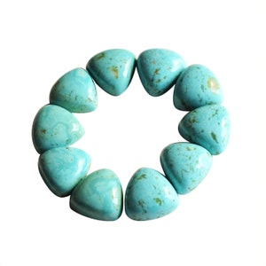 Arizona Turquoise Cabochon Gemstone Natural 3 MM To 25 MM Triangle Shape Polished Loose Gemstones Lot For Earring Pendant And Jewelry Making