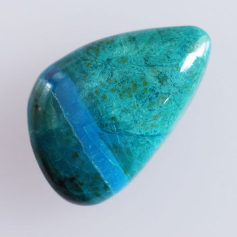 Flat Back Jewellery Making Wholesale Price Handmade Size 20x13x5.5 MM Natural Blue Green Chrysocolla Cabochon AG-14295 Pendant Stone