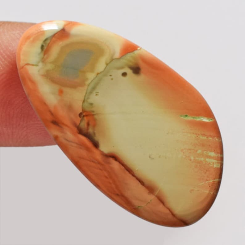 Jasper Suppliers AG-13674 Handmade Pretty Look Natural Imperial Jasper Cabochon Designer Jewellery Making Pendant Stone Size 28x15x3 MM