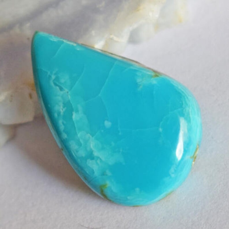 Turquoise Mines 18X11X4 MM Pendant Stone AG-6770 Gorgeous Natural Sleeping Beauty Arizona Turquoise Cabochon Designer Jewelry Gemstone