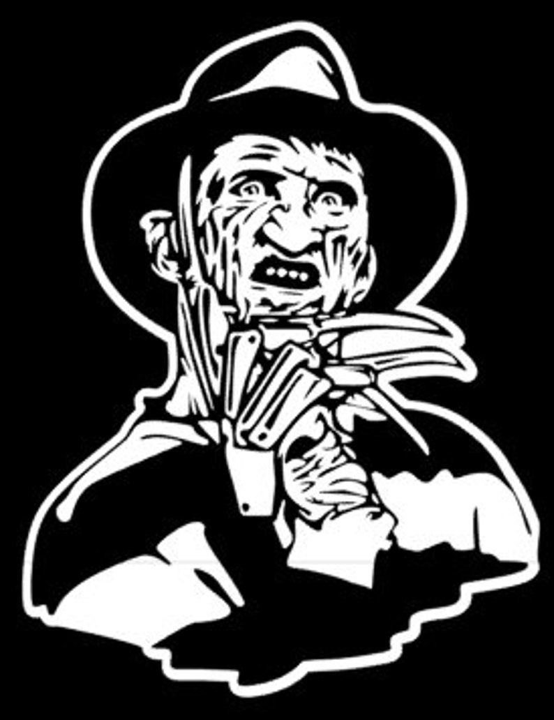 Freddy Krueger Nightmare on Elm Street Vinyl Car Decal Etsy Freddy Krueger Nightmare on Elm Street Vinyl Car Decal Etsy
