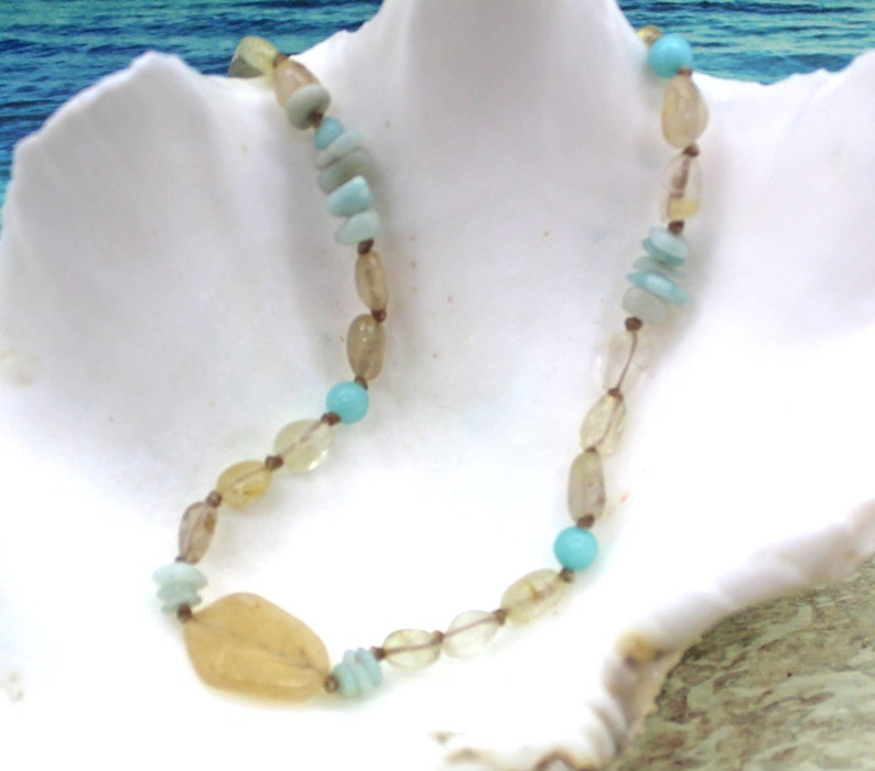 BABY MALA Good Fortune Beaded Choker Healing Crystals for Children Baby Necklace Necklace for Kids Toddler Beaded Choker