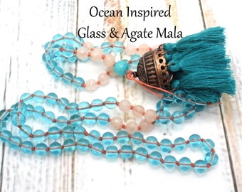 Mala Prayer Beads | CALMING | Mala Tassel Necklace | Mala Beads Necklace | Mala Prayer Beads | Yoga Jewelry | Chakra Mala | 108 Bead Mala