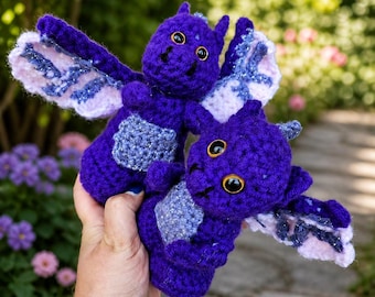 Mini Drache Häkelanleitung: DIY Amigurumi Plushie (Instant Download)