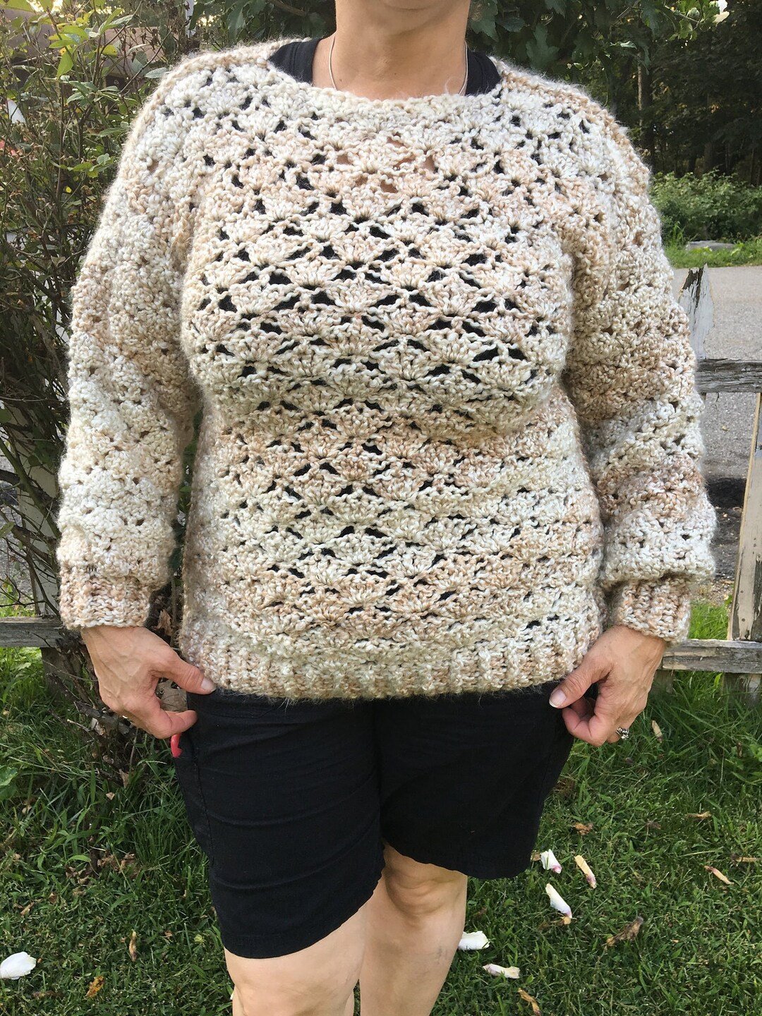 トップス WRYHT SHELL PATTERN HAND SWEATER WRYHT 
