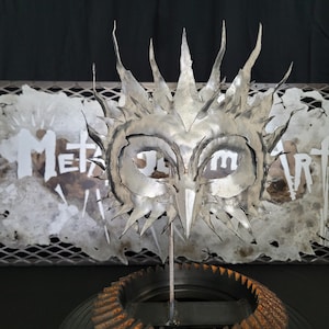 Hand Made Metal Owl Festival Mask