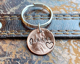 LUCKY PENNY BUTTERFLY Charity charm Keyring charm Pocket charm handmade with love