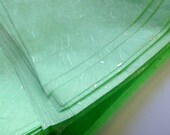 7.5 x 10.5 inches Green Japanese Sanwa Tissue, lightweight silky strands with gold silver leaf, luxury giftwrap, decorative craft paper