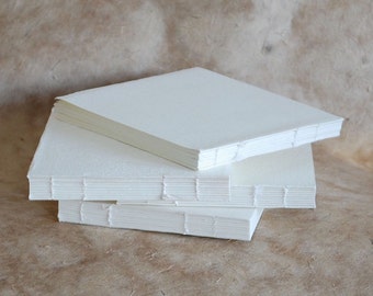 13x16cm Blank Book Blocks, Rough or Smooth surface 210 gsm Khadi Cotton Rag Paper 5x6.25inch sketchbook, deckle edges, Book-making supplies