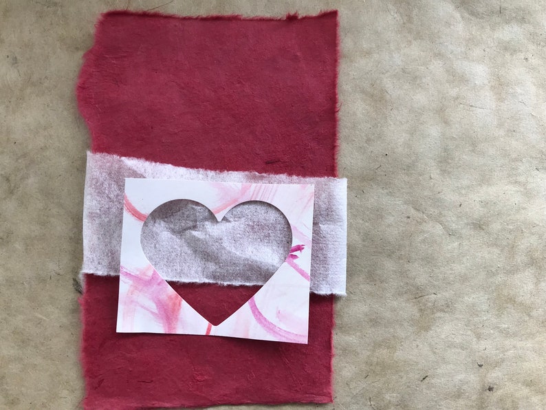 25 heart cut outs hand painted heart paper frames 1.5 or 3 Etsy