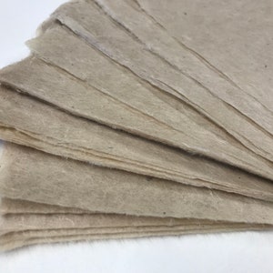 pequenos pedaços Dark Natural 30gsm Nepalese Lokta, papel de fibra vegetal 25 x18cm 10"x7" papel artesanal, para linogravura, fabricação de cartões, colagem,
