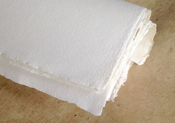 Khadi Artist Paper, WHITE RAG, 22 X 30 (3 Sheets)