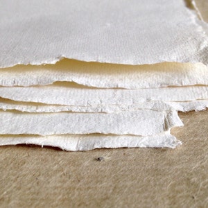 full/half sheets Khadi White Cotton Rag Indian handmade paper, rough or smooth surface 56 x 76 cm, 22 x 30 inches