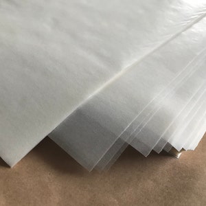 10/20 fogli interi di carta Glassine 40gsm traslucida bianca, acquisto all'ingrosso 50 x 75 cm 20x30 pollici carta protettiva senza acidi per interfogliatura
