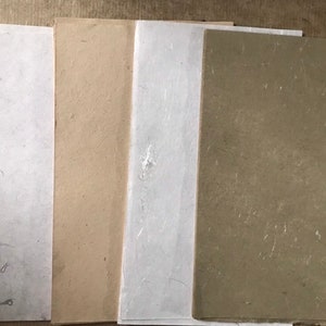 kleine gemengde neutrale kleuren, papierassortiment, circa 10 x 6 inch, 25 x 15 cm, natuurlijke tinten zijdepapier en moerbei