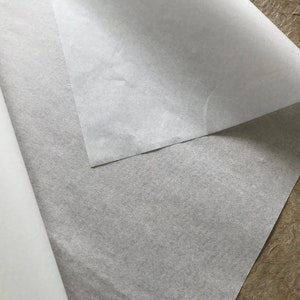 fogli interi di carta velina resistente all'umidità, bianca traslucida, 17 g/m², 50 x 75 cm, 20 x 30 pollici, senza acidi, per modellazione, collage di tecniche miste, chine collé