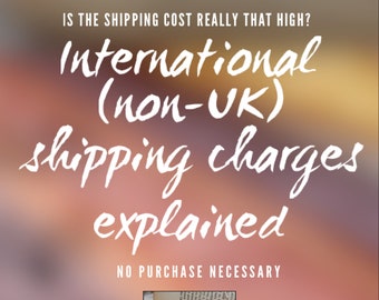 Understanding international shipping charges, information only