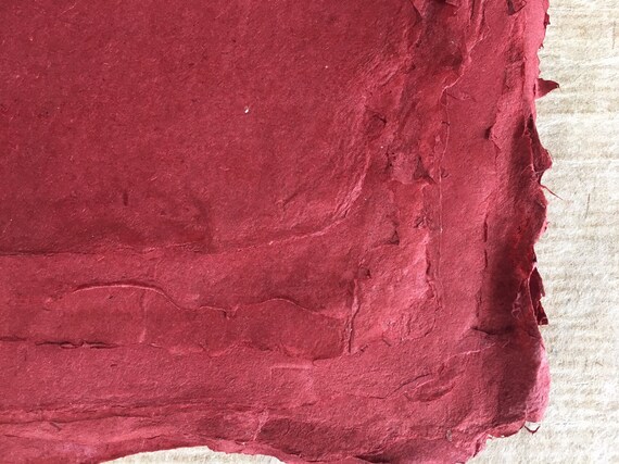 Paper Craft Supplies Tools 100 Gsm Artists Paper 6 Small Turkish Madder Indian Sunn Hemp Orange Handmade Paper Artisan Art Approx 16 X 23 Cm 6 25 X 8 5 Inches