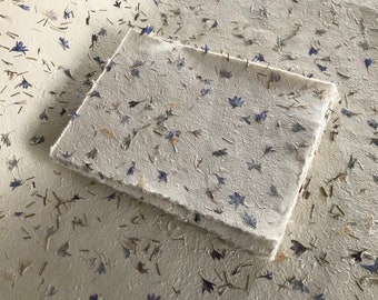 Cornflower Half/Full sheets Petal paper: Himalayan lokta (51x76cm/20x30inches)
