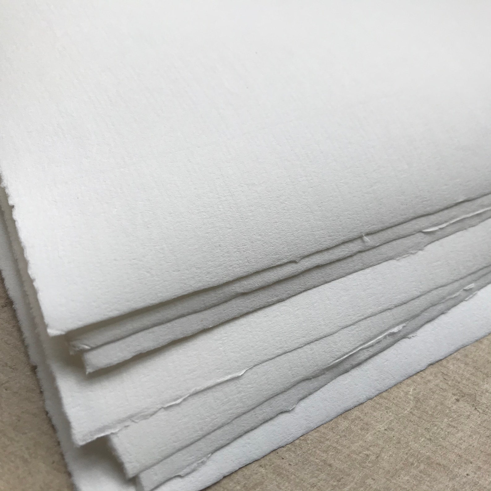 10 Small Sheets Zerkall Wavy Laid White Paper 25.5 X 18.4 Cm Etsy