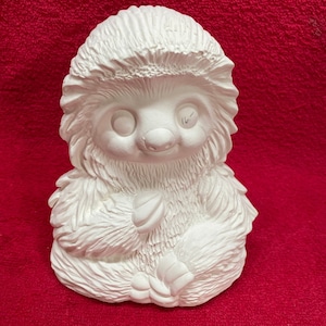 Handmade bisque medium sloth