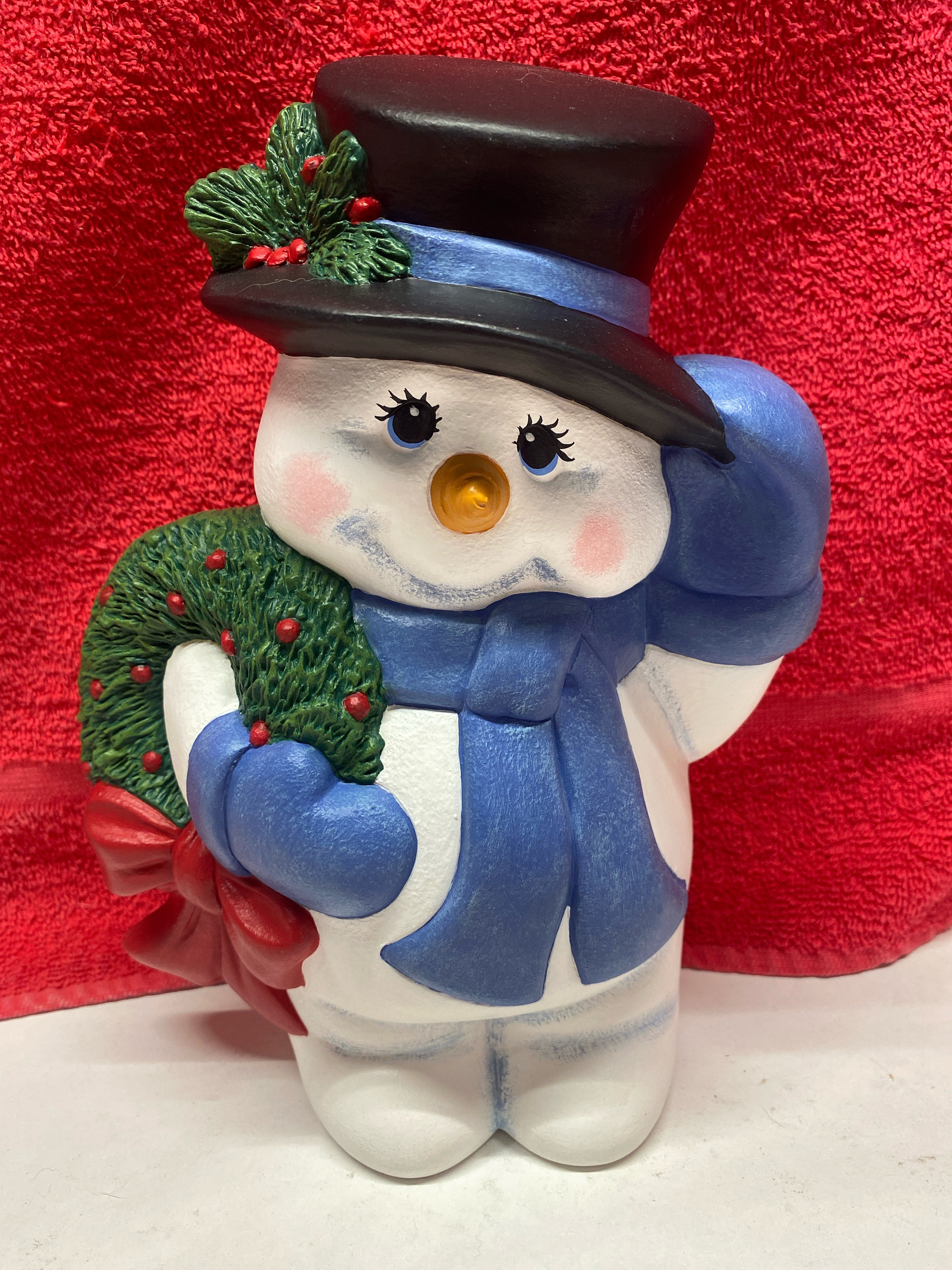 Whimsical Snowman Tree Topper Pick, Snowman Christmas Tree Topper, Snowman  Glitter Spray Decoration 