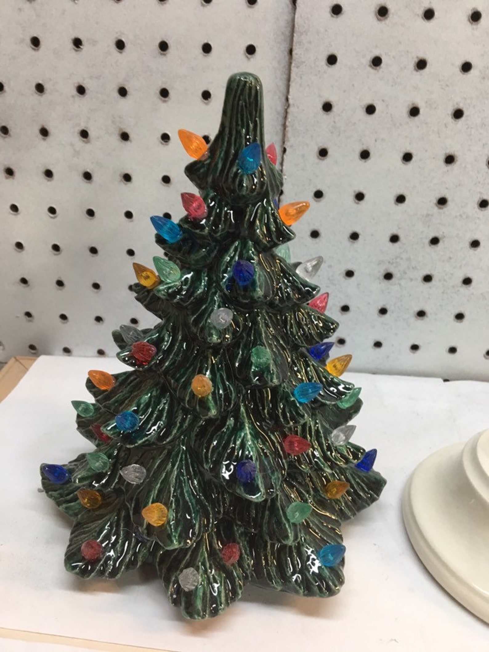 Handmade 10 Ceramic Christmas Tree With Lights Etsy