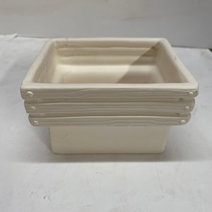 Hand poured ceramic bisque Truck Planter Insert