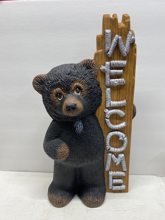 Adorable Teddy Bear Bank With Yellow Bow Made In
