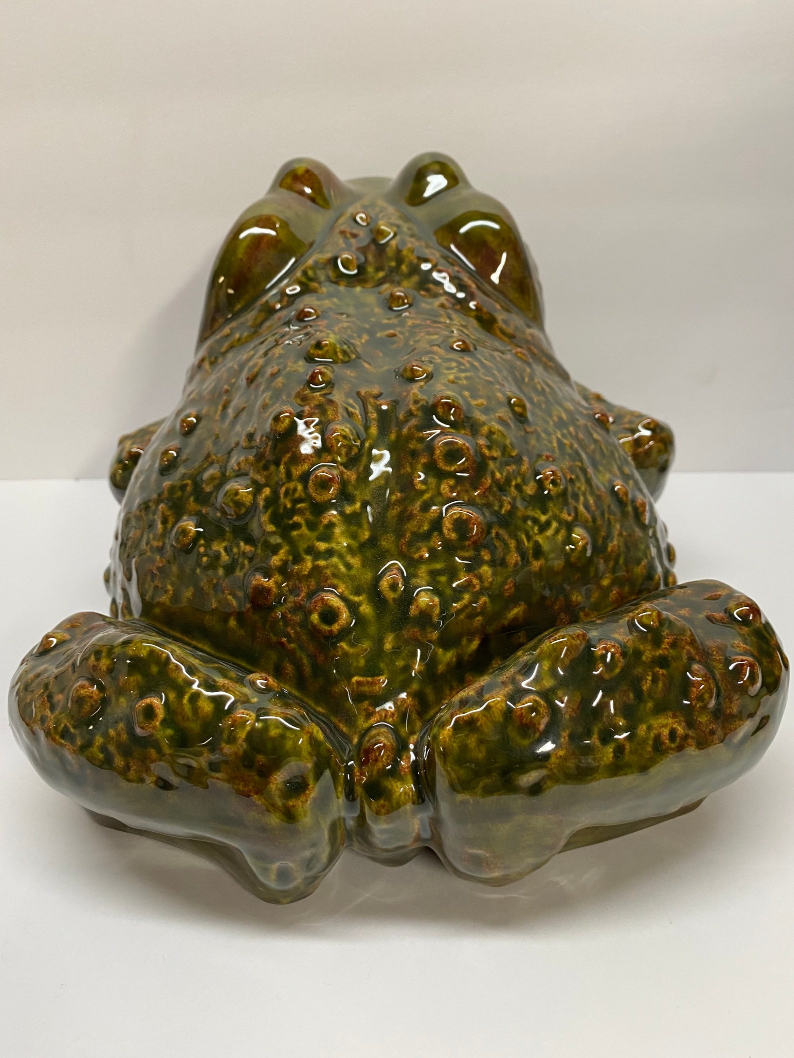 One of a kind mediumlarge handmade glazed ceramic frog Etsy