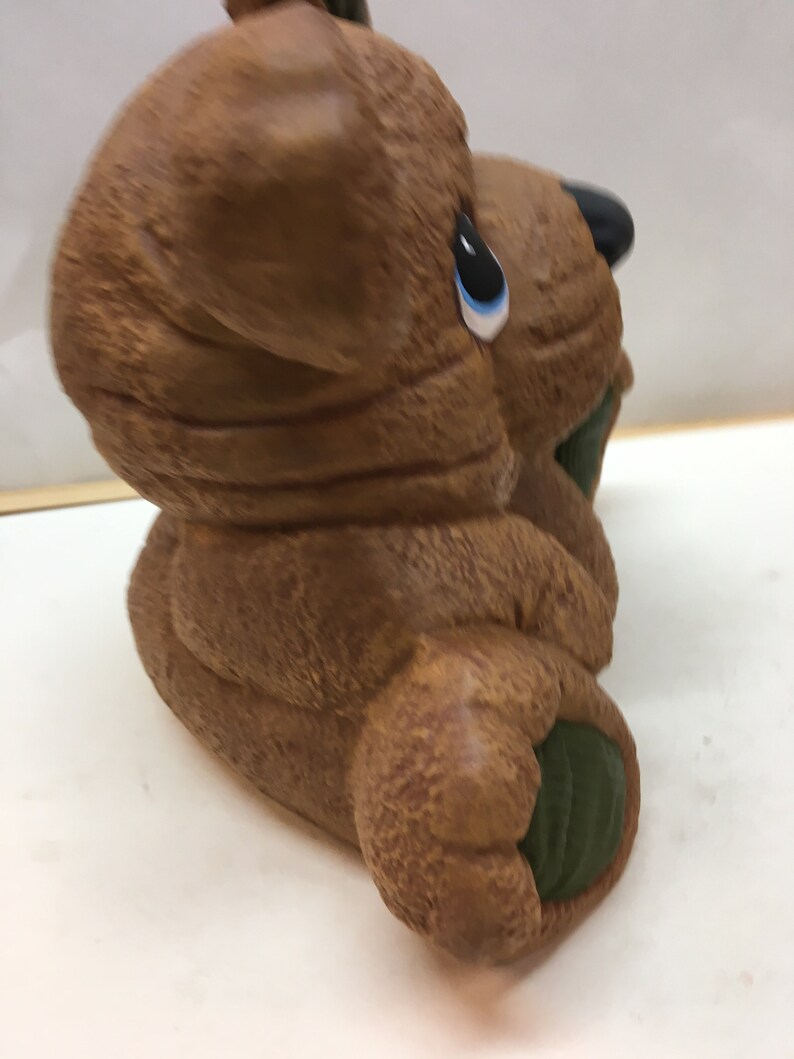 Handpainted ceramic cute cuddly bear