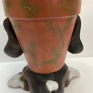 Handmade ceramic Beagle flower planter image 6