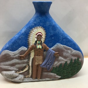 Handmade ceramic Indian jug/decanter