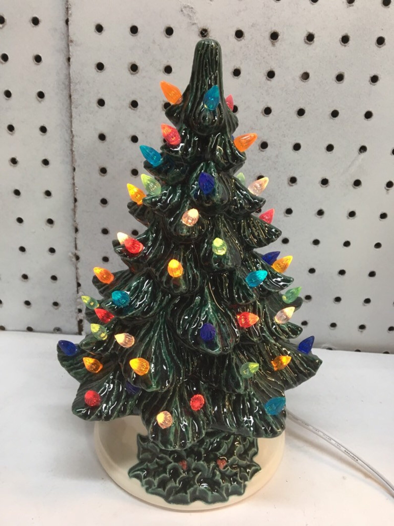 Handmade 10 Ceramic Christmas Tree With Lights Etsy