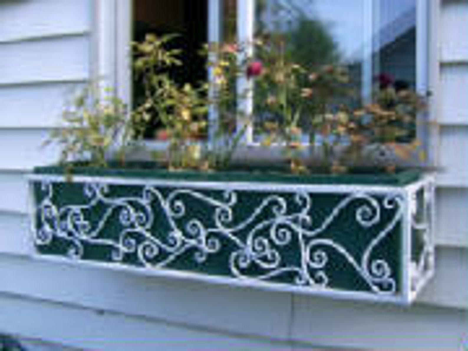 Wrought Iron Window Box Etsy
