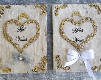 Livres de voeux de mariage, pour lui et pour elle, livres de voeux en or et ivoire, livres de voeux rustiques, livres de voeux pour lui et pour elle, livres de voeux pour lui et pour elle, livrets de voeux