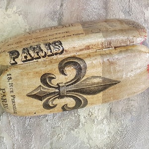 Étui en verre pour les yeux Fleur de lis, étui à lunettes vintage, étui en verre pour les yeux Art Nouveau antique, étui optique peint à la main, cadeau pour elle, porte-lunettes