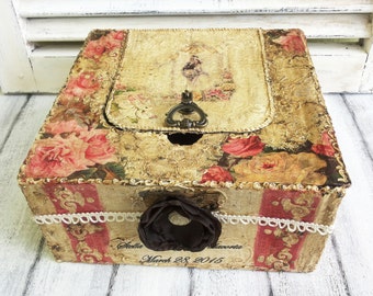 Wedding card box,Wedding keepsake box,Wedding reception decoration,Wedding memory box,Personalised memory box,Wedding memory box,Storage box